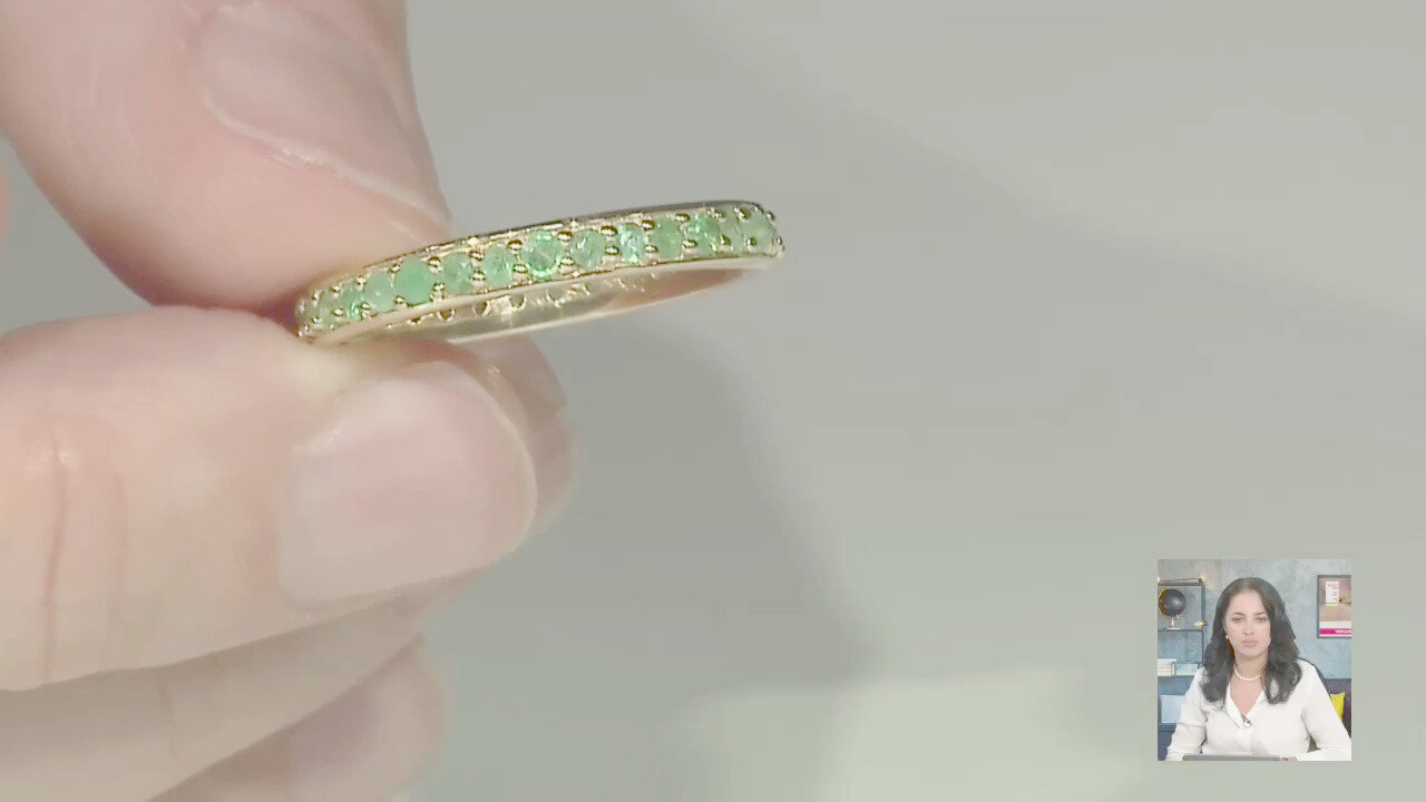 Video Anello in argento con Smeraldo Socoto