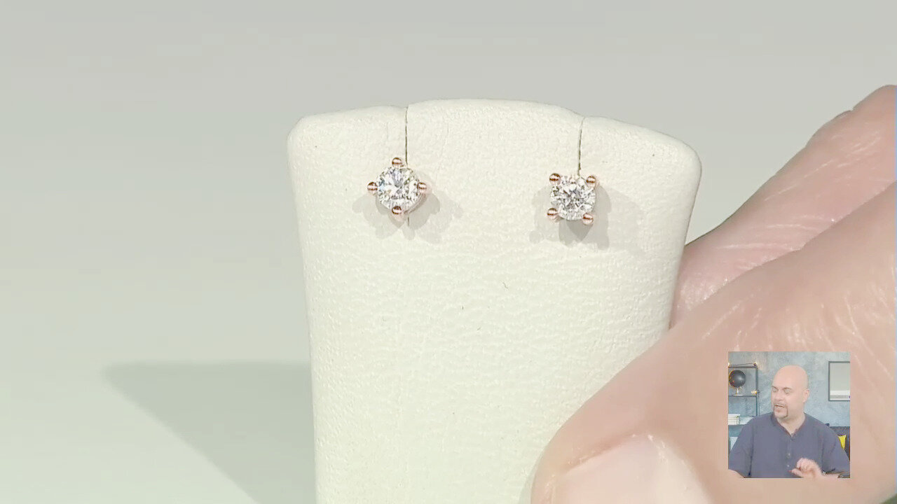 Video Orecchini in oro con Diamante I1 (H) (CIRARI)