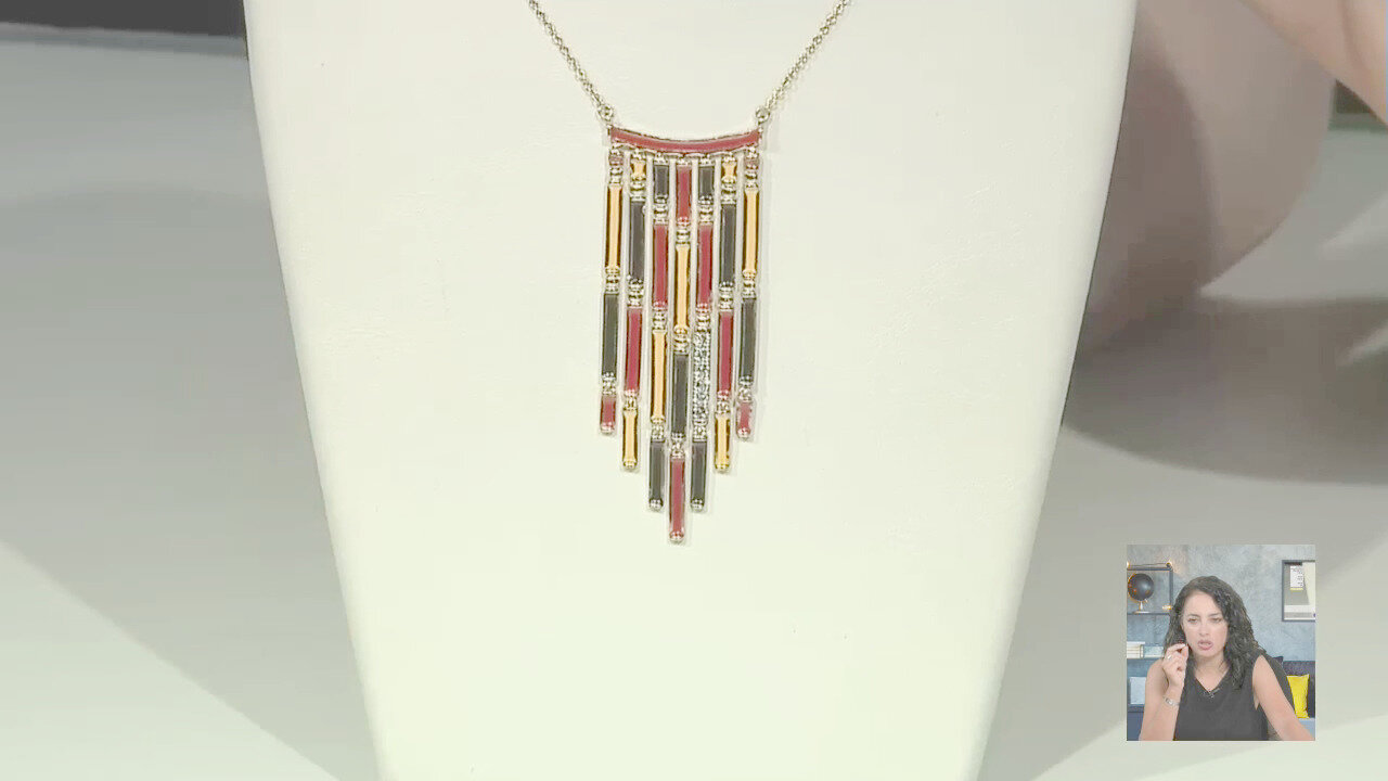 Video Collana in argento con Topazio Bianco