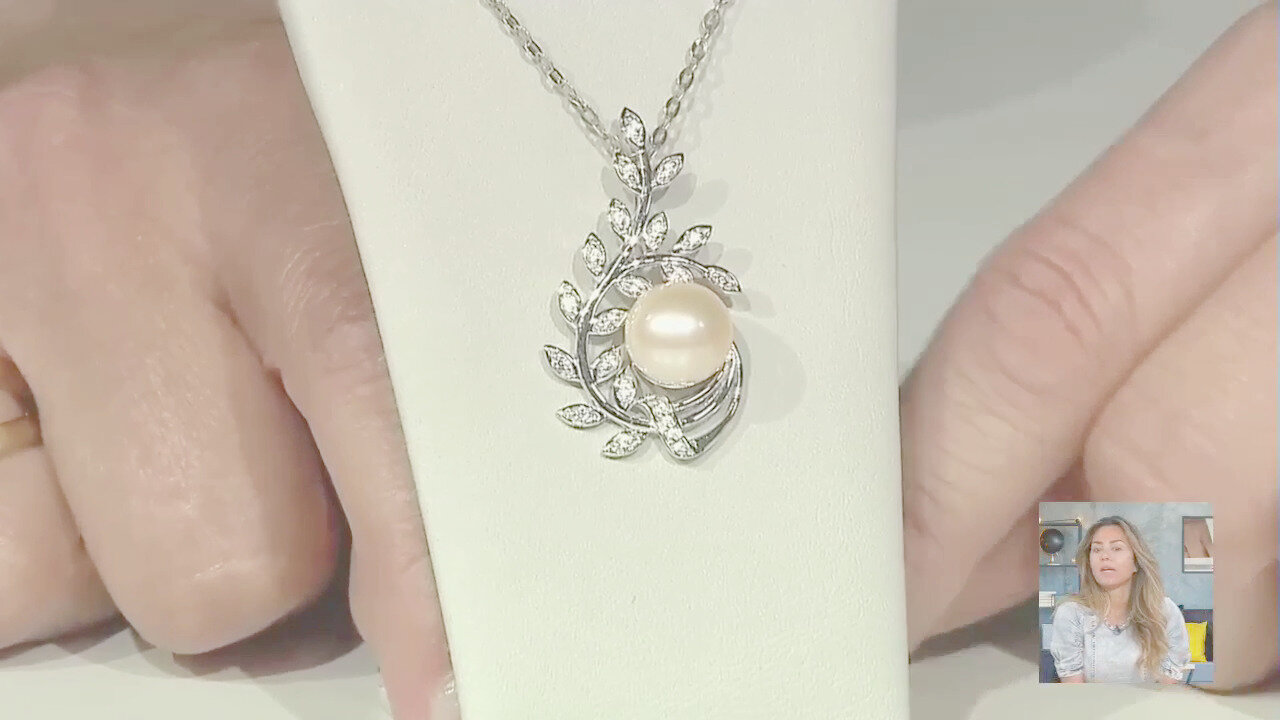 Video Ciondolo in argento con Perla di Acqua Dolce (TPC)
