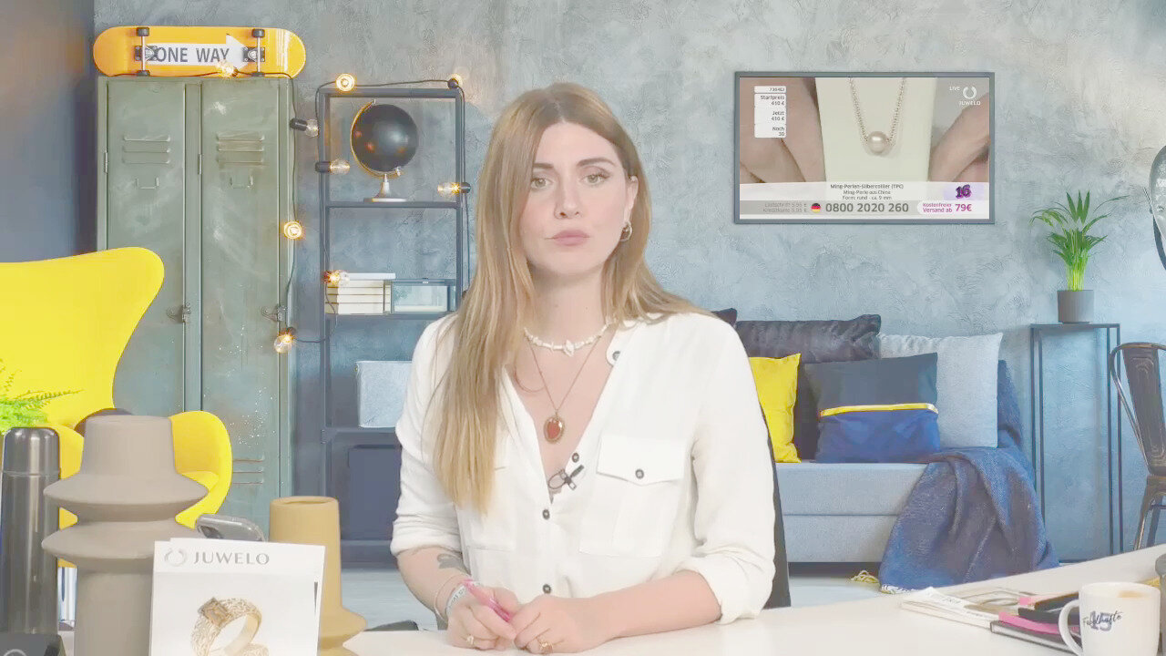 Video Collana in argento con Perla Ming (TPC)