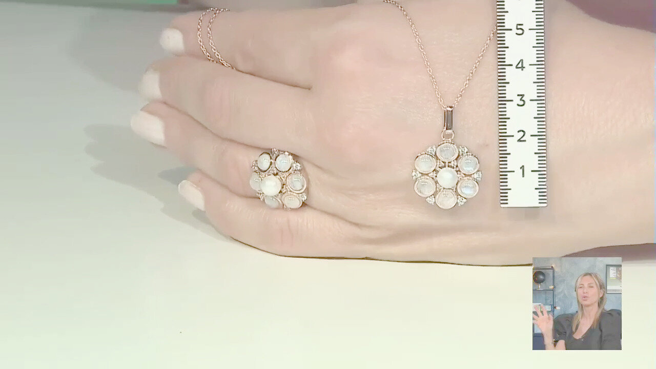 Video Collana in argento con Perla d'Acqua Dolce Bianca (KM by Juwelo)