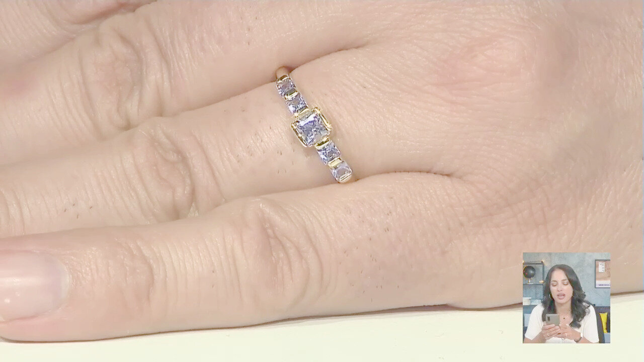 Video Anello in argento con Tanzanite