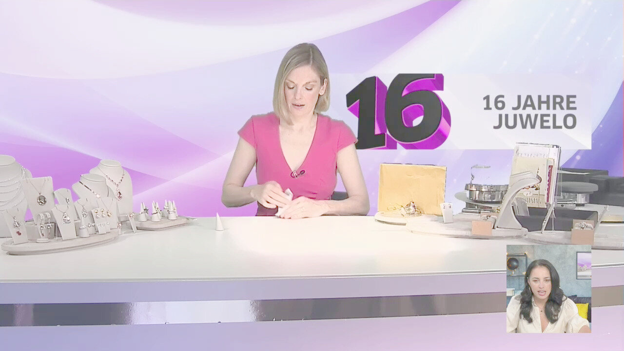 Video Anello in argento con Rodolite