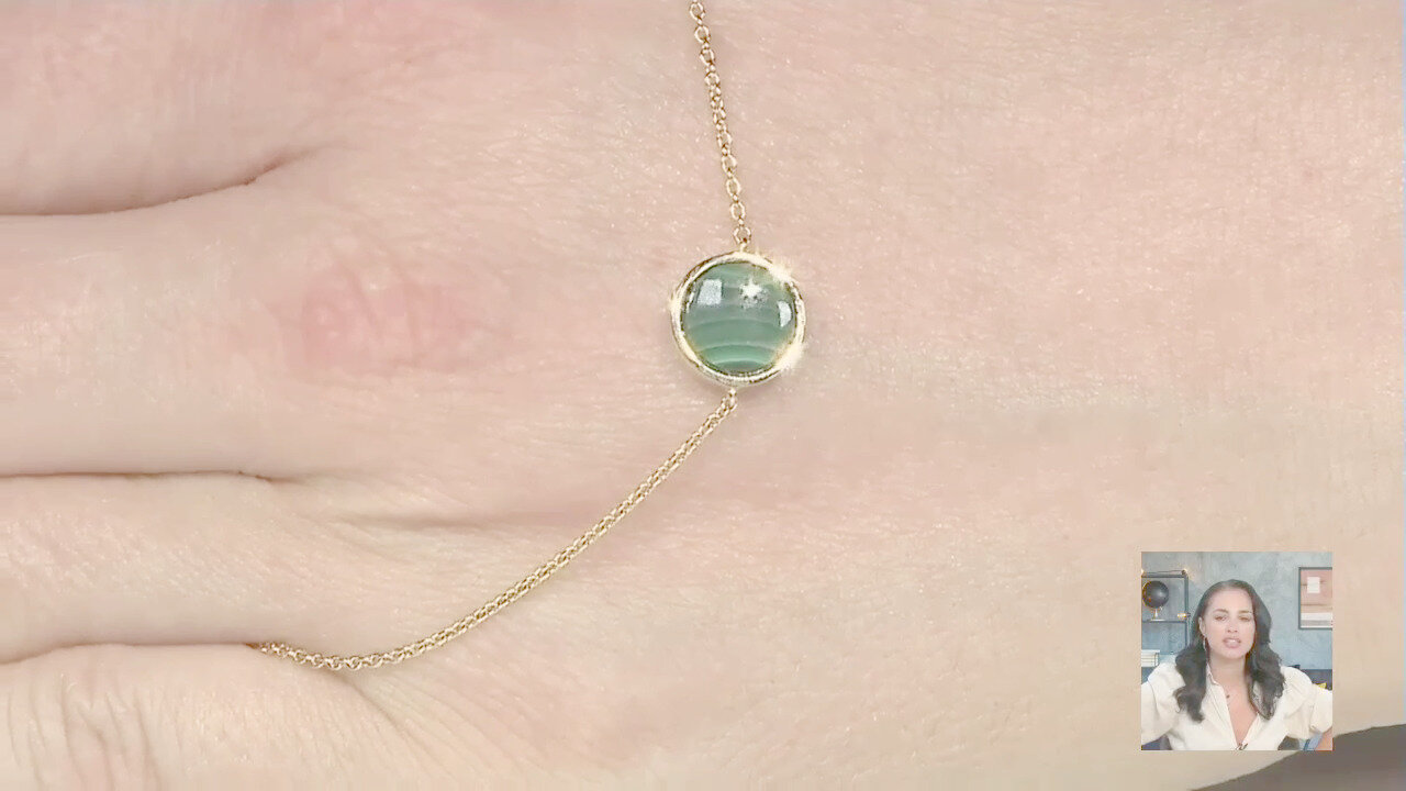 Video Bracciale in argento con Malachite