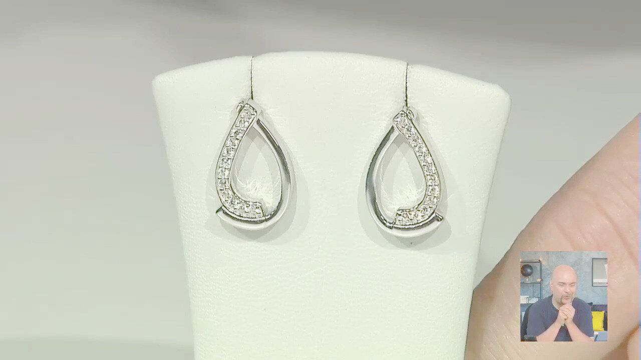 Video Orecchini in argento con Zircone