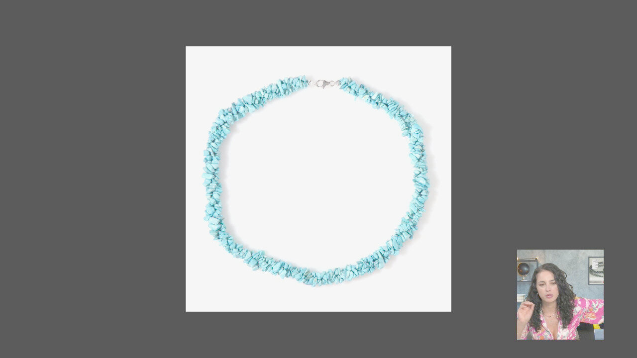 Video Collana in argento con Turchese