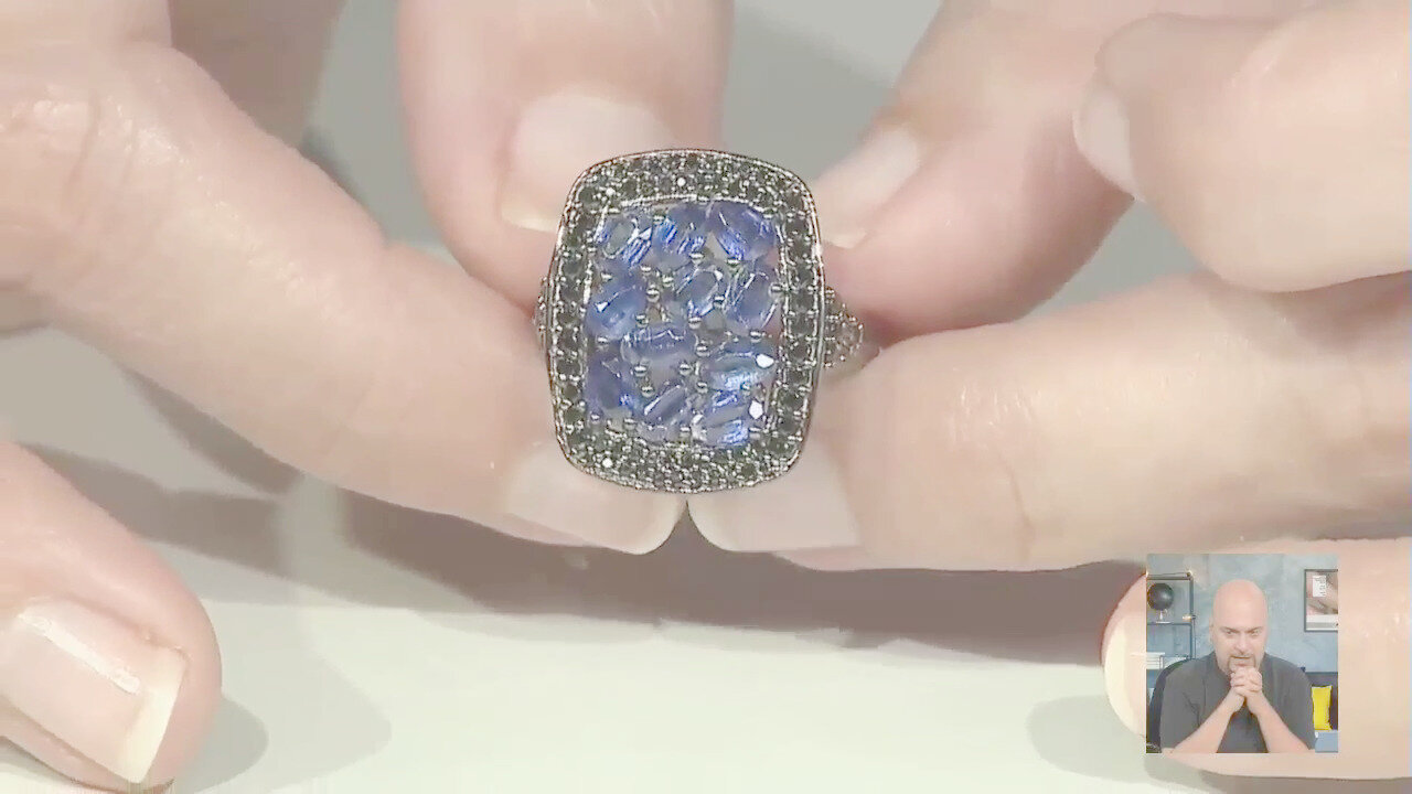 Video Anello in argento con Cianite