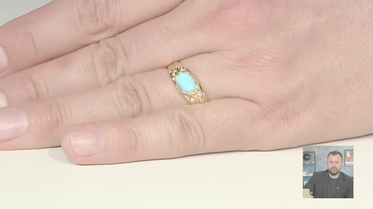 Video Anello in argento con Turchese Sleeping Beauty