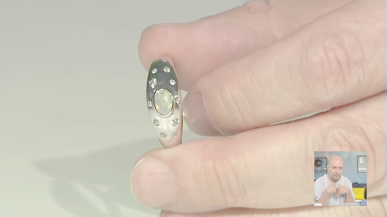 Video Anello in argento con Opale di Welo