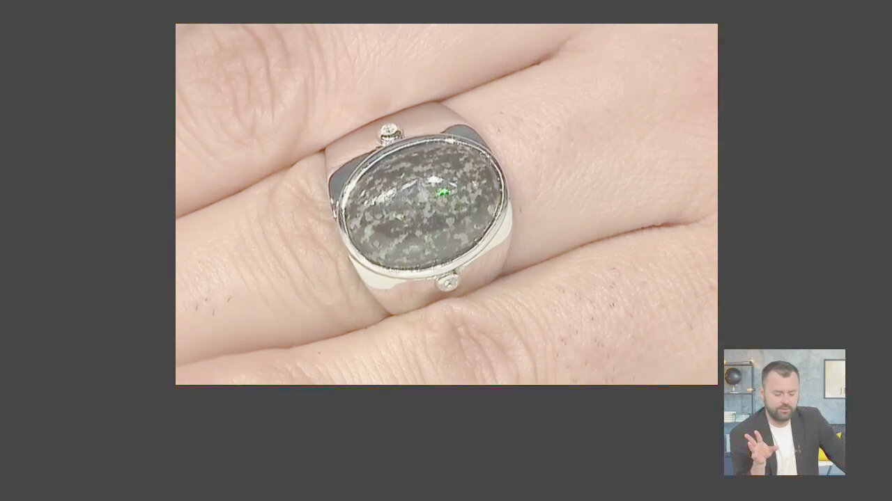 Video Orecchini in argento con Diamante I3 (I)