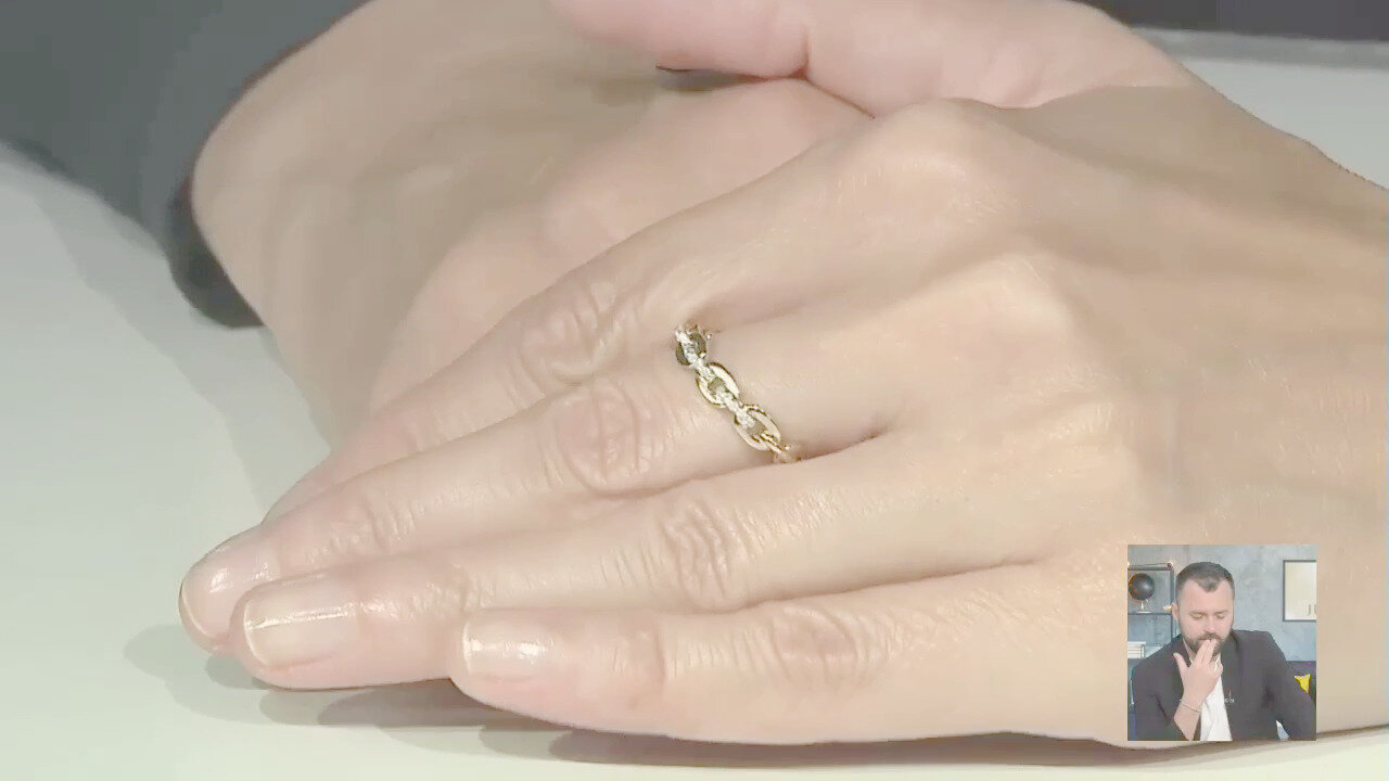 Video Anello in argento con Diamante I3 (I)