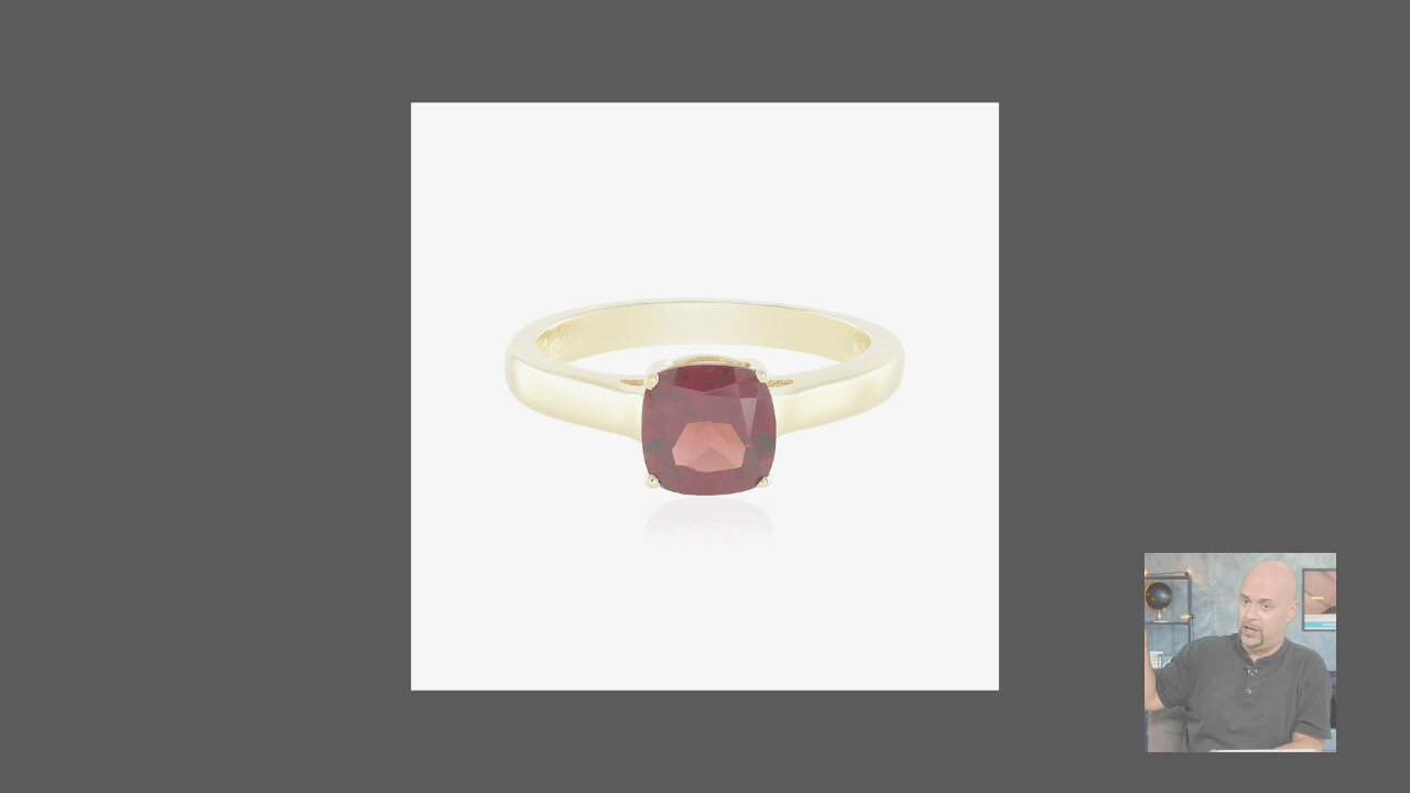 Video Anello in argento con Ametista Rose de France
