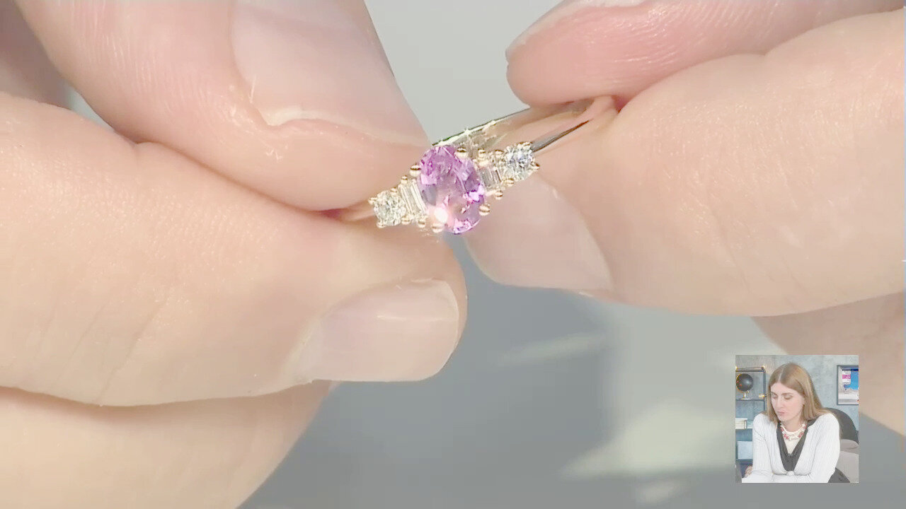 Video Anello in oro con Zaffiro Rosa (CIRARI)