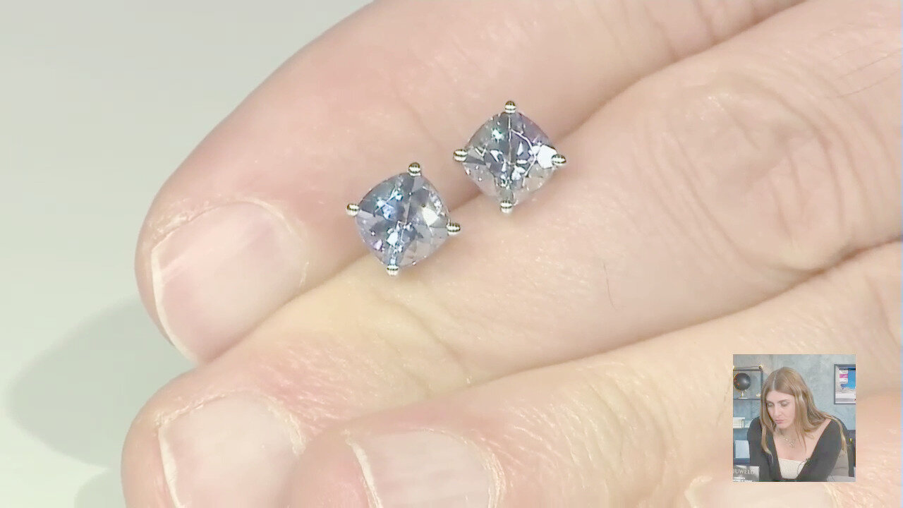 Video Orecchini in oro con Tanzanite (non riscaldata) (CIRARI)