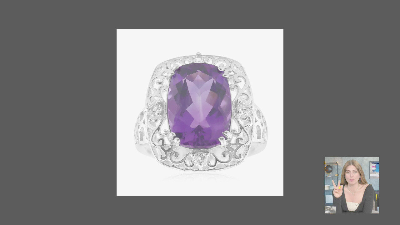 Video Anello in oro con Tanzanite AAA (CIRARI)