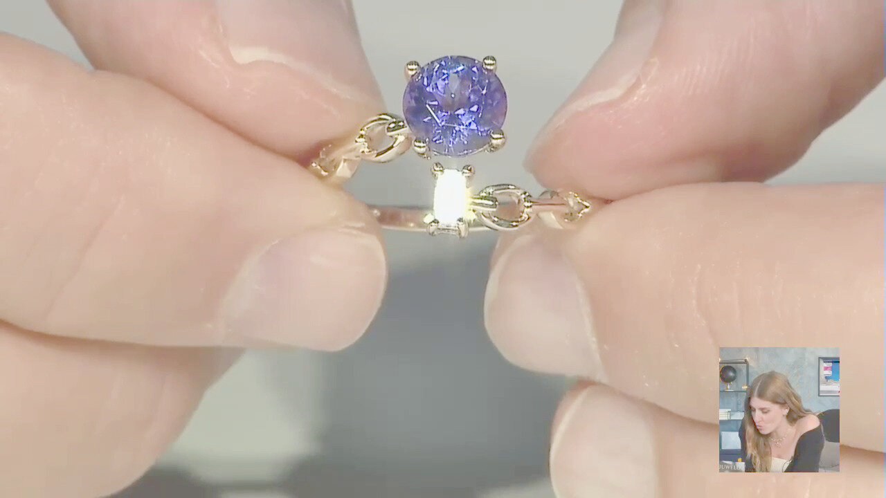 Video Anello in oro con Tanzanite AAA (CIRARI)