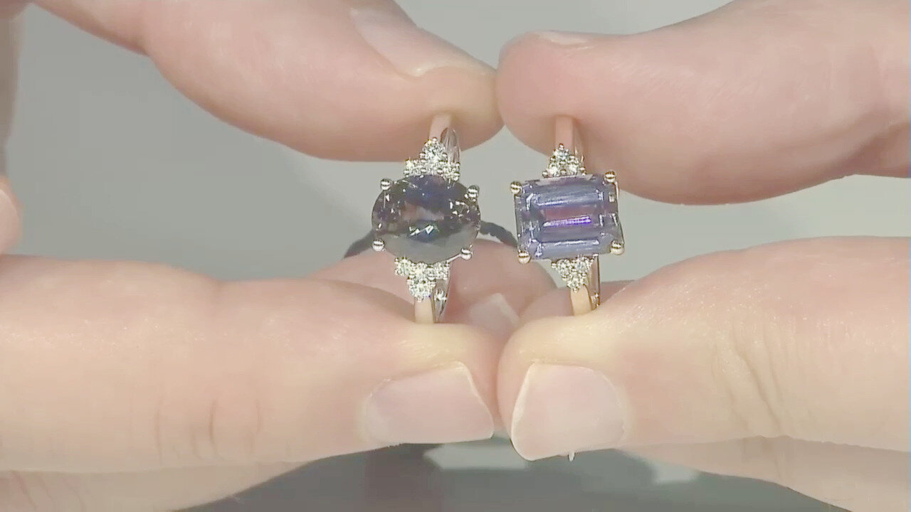 Video Collana in oro con Tanzanite (non riscaldata) (CIRARI)