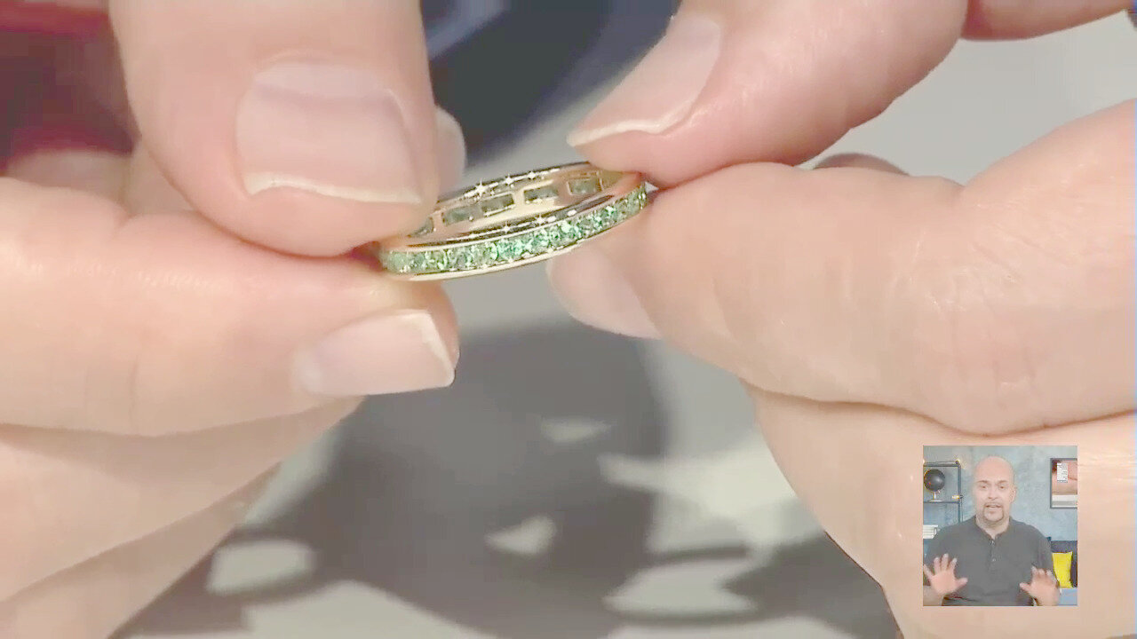 Video Anello in oro con Smeraldo Zambia AAA (de Melo)