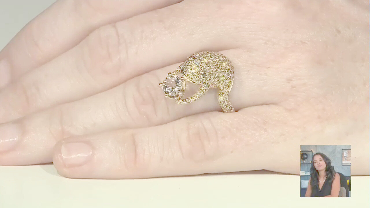 Video Anello in oro con Morganite AAA (CIRARI)