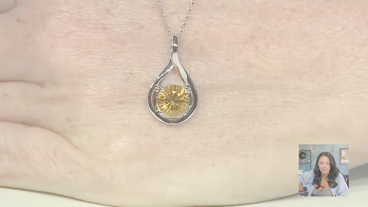 Video Collana in argento con Citrino