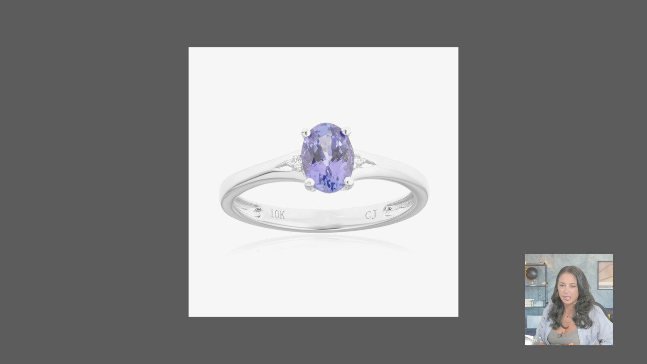 Video Anello in oro con Tanzanite AAA