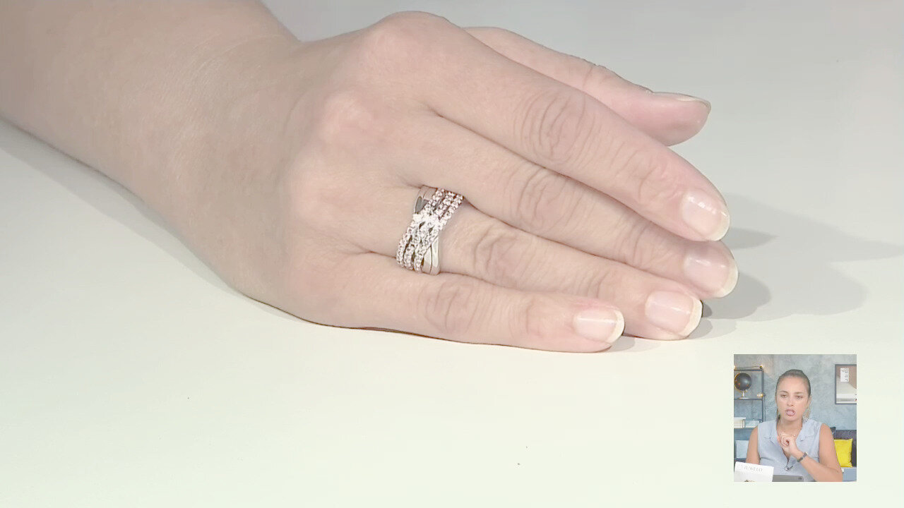 Video Anello in argento con Tormalina Rosa Nigeriana