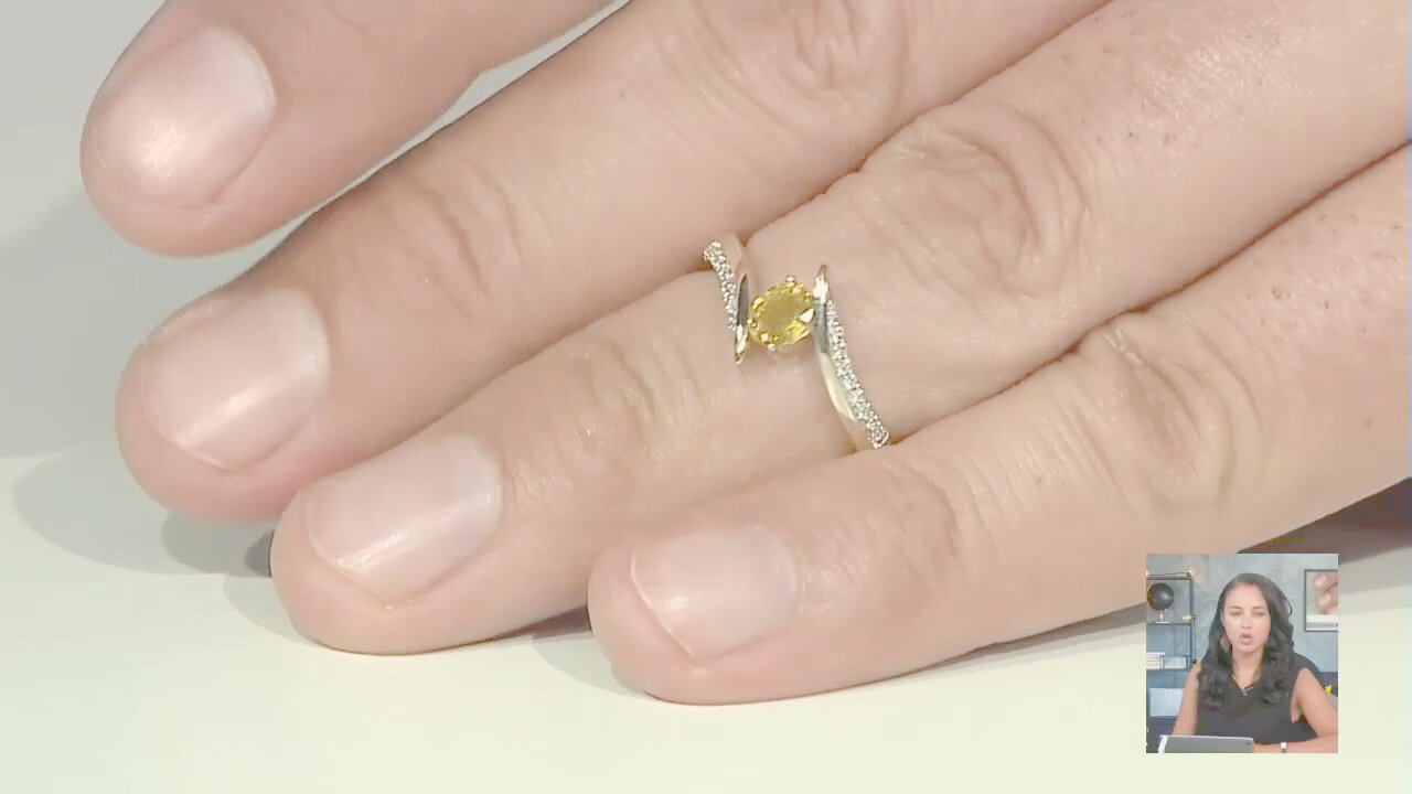 Video Anello in oro con Zaffiro Giallo del Queensland (Mark Tremonti)