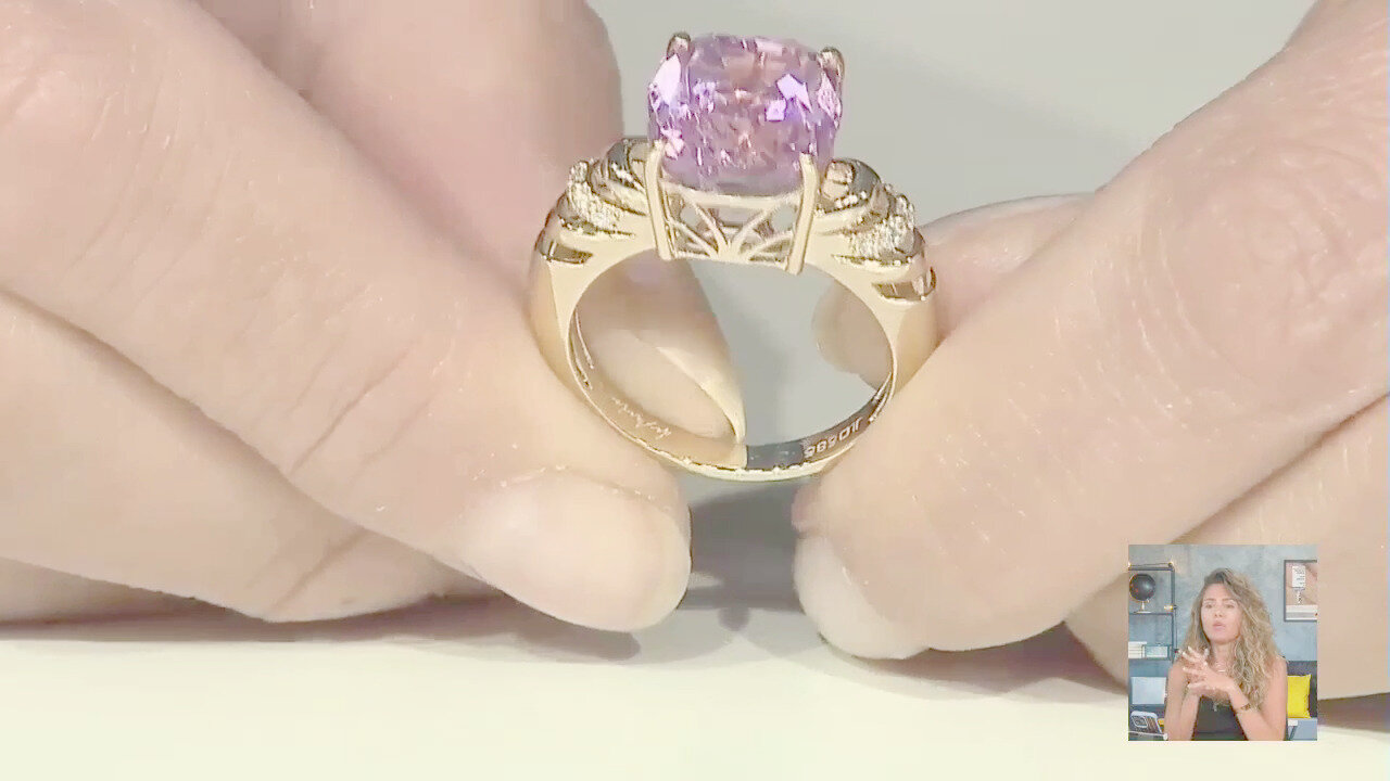 Video Anello in oro con Kunzite Patroke (de Melo)