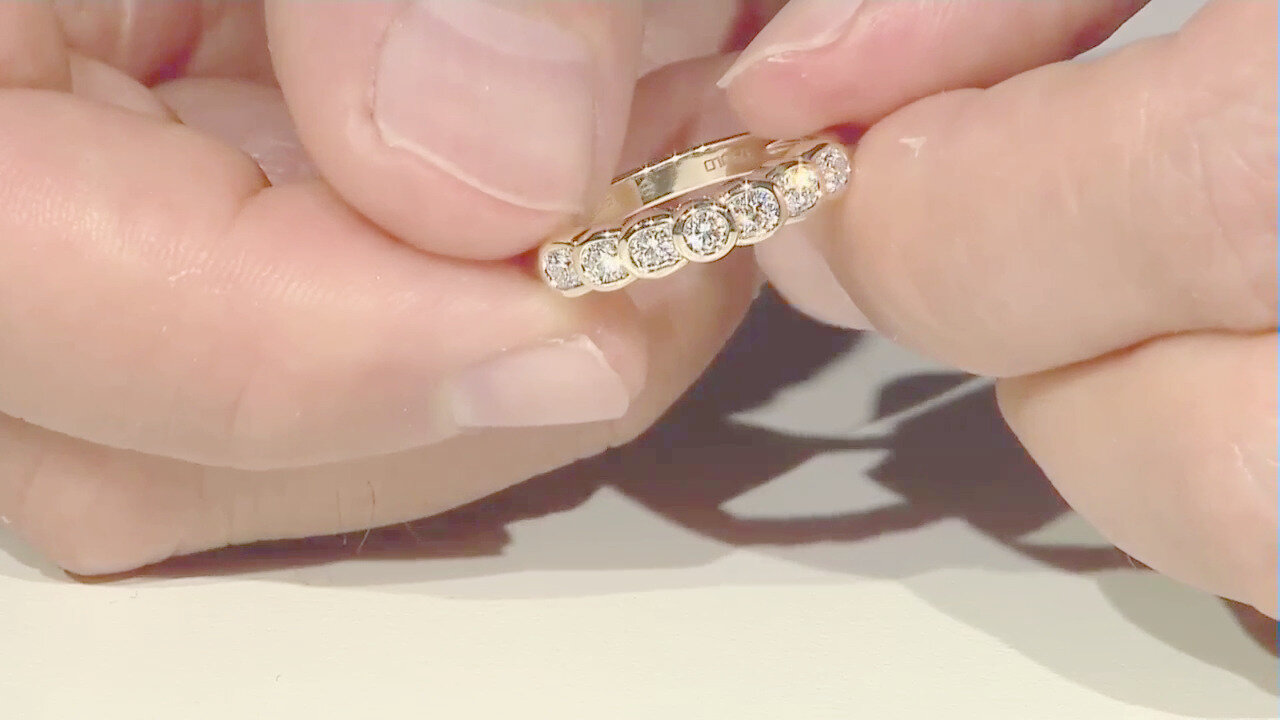 Video Anello in oro con Diamante SI1 (G) (Annette)