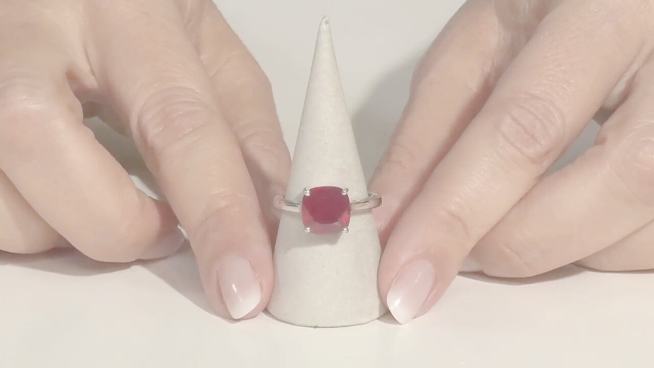 Video Anello in argento con Tormalina Verde di Benedito (Adela Silber)