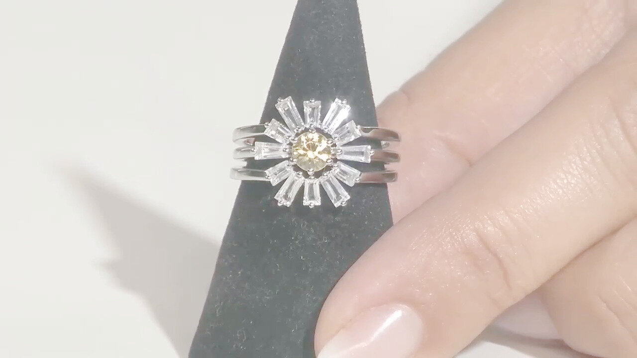 Video Anello in argento con Ametista Rose de France