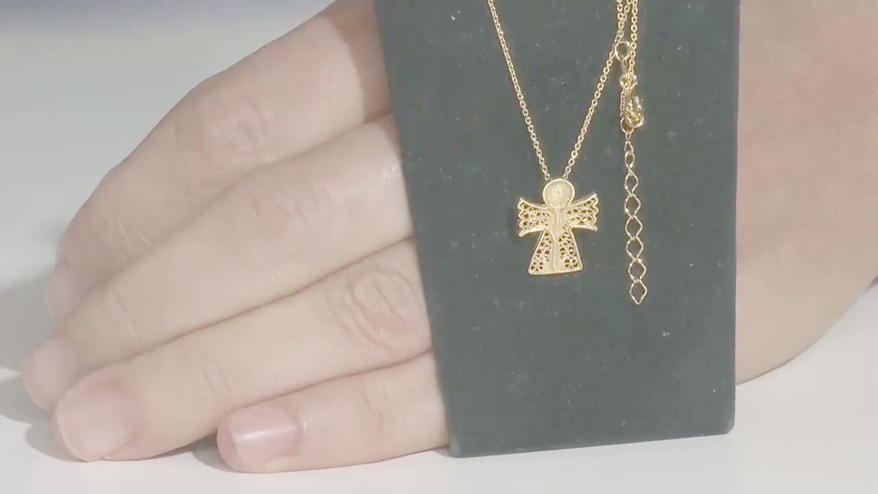 Video Ciondolo in argento con Diamante SI1 (G) (Annette)