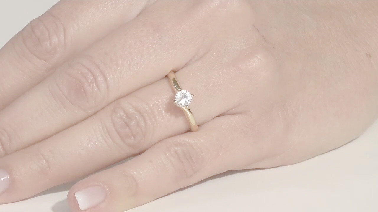 Video Collana in oro con Diamante SI2 (H) (CIRARI)
