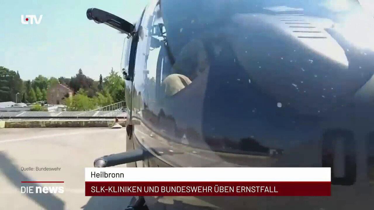 Newsblock: Heilbronn: SLK-Kliniken und Bundeswehr üben Ernstfall +++ Heilbronn: Fehlalarme halten Feuerwehr auf Trab +++