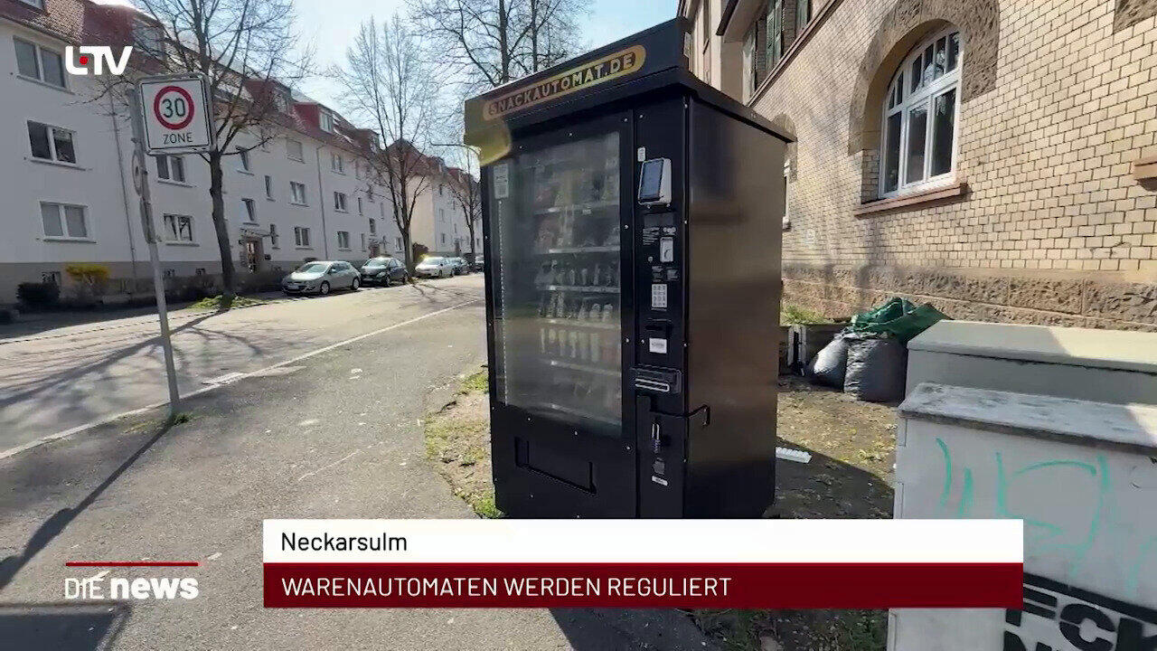 Newsblock: Neckarsulm: Warenautomaten werden reguliert +++ Main-Tauber-Kreis: Neue Imagebroschüre vorgestellt +++ Schwäb