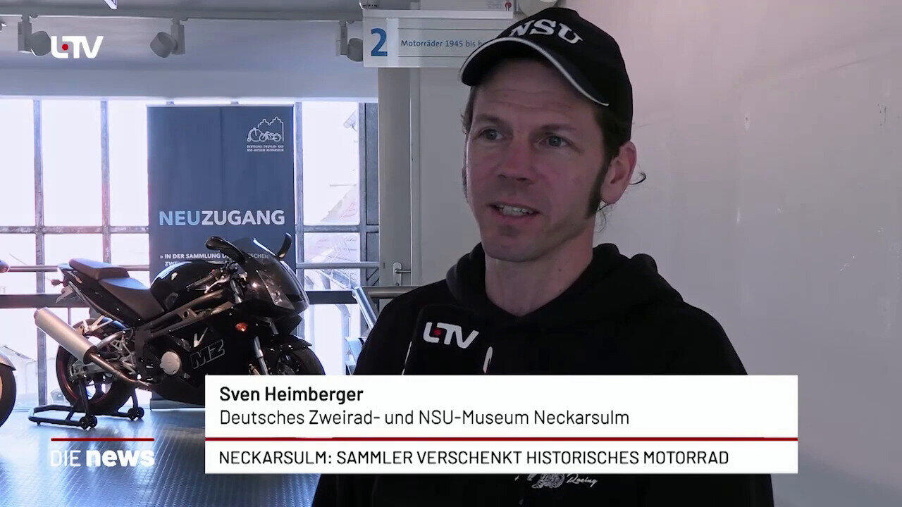 Neckarsulm: Sammler verschenkt historisches Motorrad