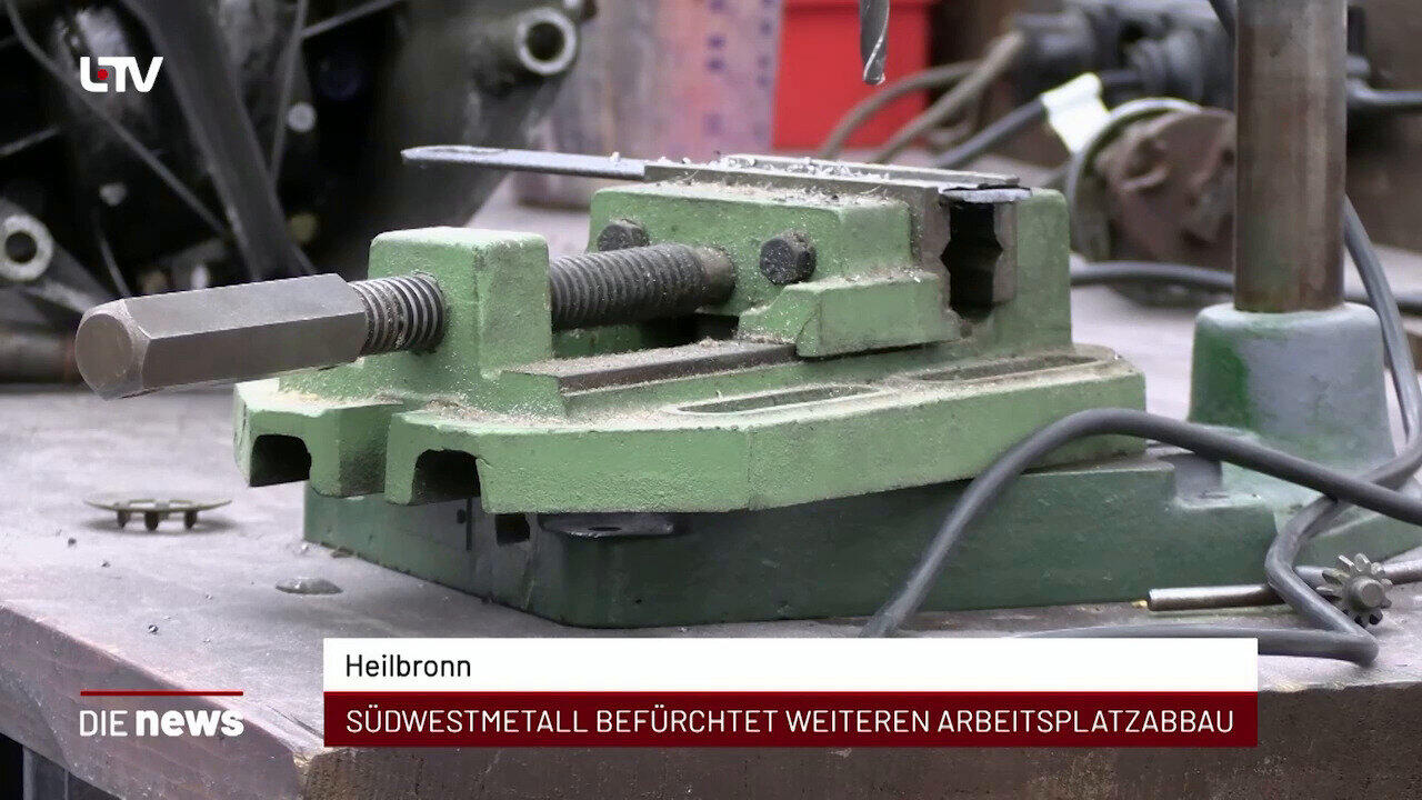 Newsblock: Heilbronn: Südwestmetall befürchtet weiteren Arbeitsplatzabbau +++ Heilbronn: Schwarz Stiftung fördert KI-Chi