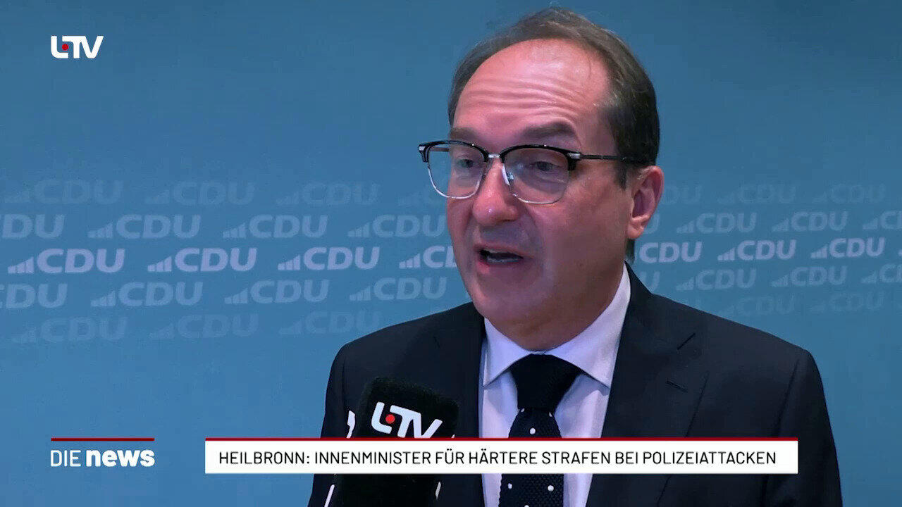 Heilbronn: Innenminister für härtere Strafen bei Polizeiattacken