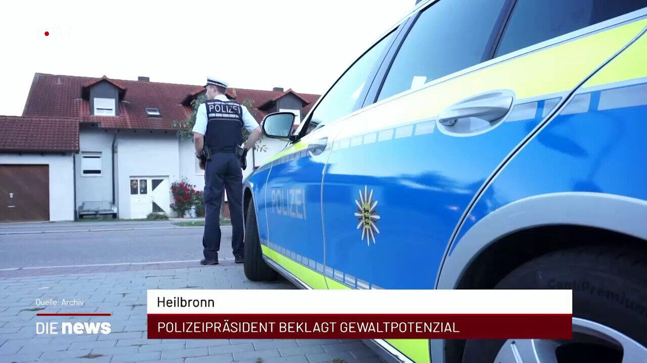 Newsblock: Heilbronn: Polizeipräsident beklagt Gewaltpotenzial +++ Bad Friedrichshall: Grundsteinlegung für neue Sportha