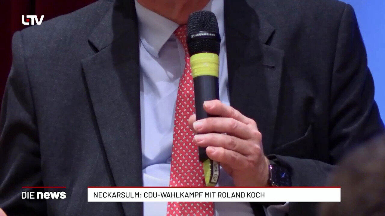Neckarsulm: CDU-Wahlkampf mit Roland Koch