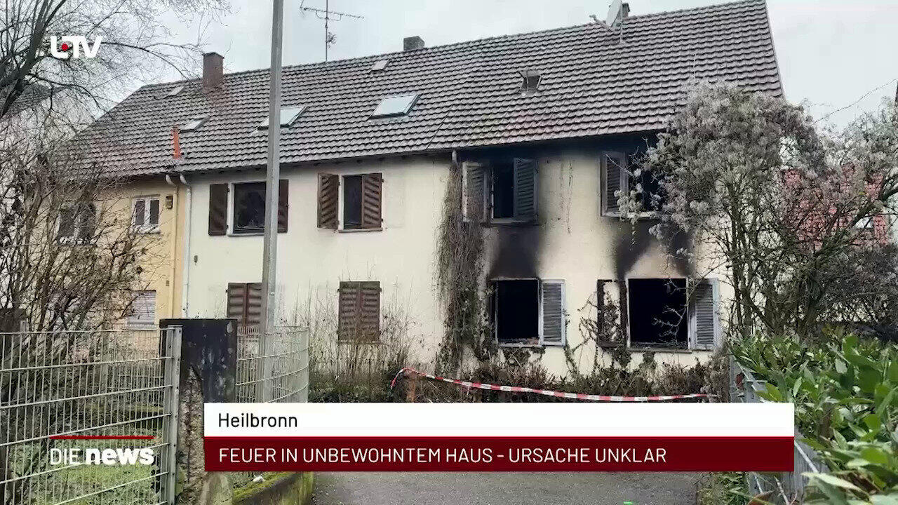 Newsblock: Heilbronn: Feuer in unbewohntem Haus - Ursache unklar +++ Neckarsulm: AUDI stellt neues RS-Modell vor +++ HN-