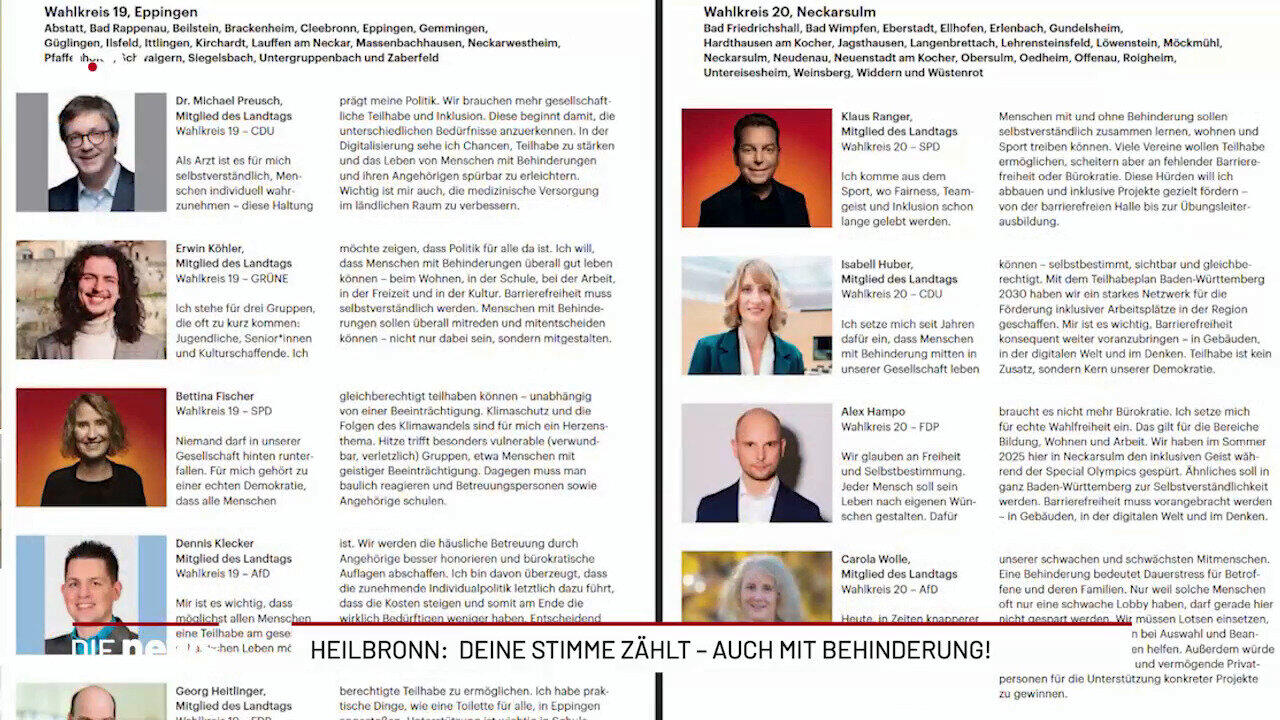 Heilbronn: Deine Stimme zählt - auch mit Behinderung!