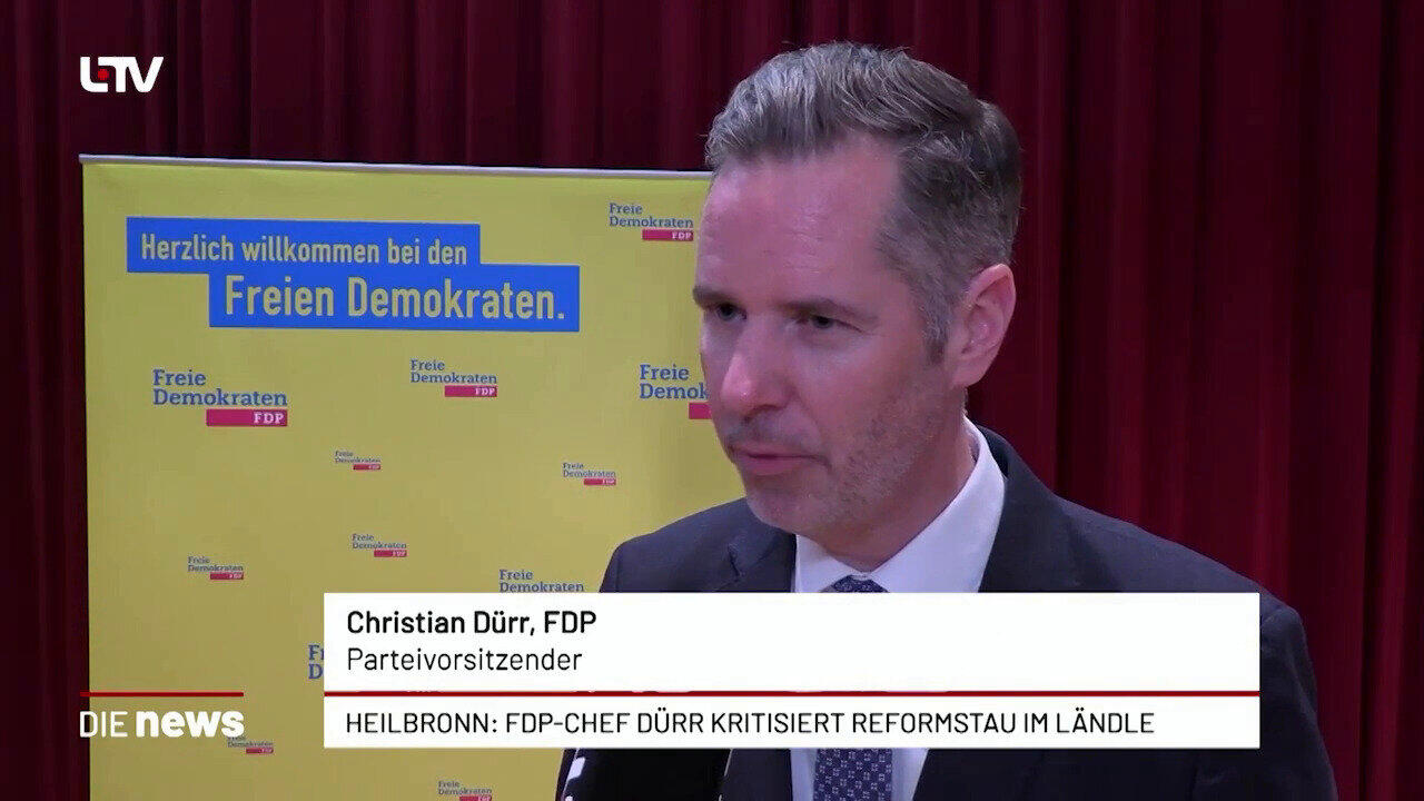Heilbronn: FDP-Chef Dürr kritisiert Reformstau im Ländle
