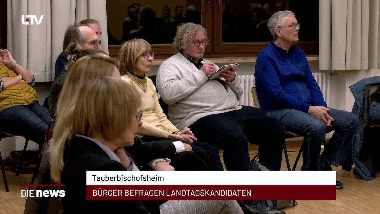 Newsblock: Tauberbischofsheim: Bürger befragen Landtagskandidaten +++ Heilbronn: Neue Betreiber für Weindorf-Stände gesu