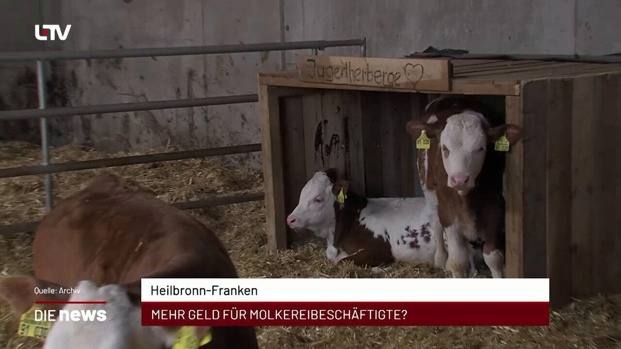 Newsblock: Heilbronn-Franken: mehr Geld für Molkereibeschäftigte? +++ Schwäbisch Hall: Straßensperrung bei Hallia Venezi