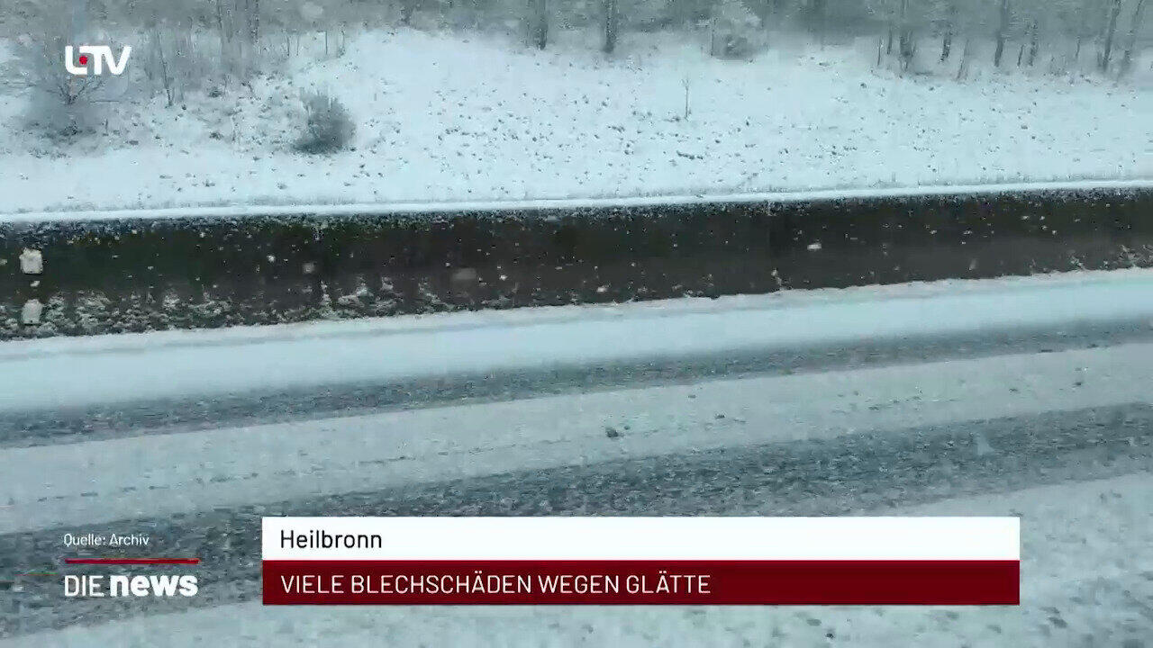 Newsblock: Heilbronn: Viele Blechschäden wegen Glätte +++ Wertheim: Weitere Erfolge bei Jugend musiziert +++ Neckarsulm 