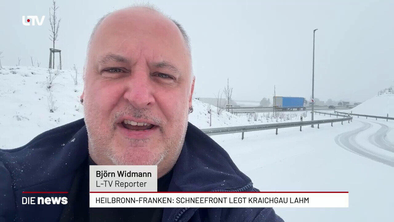 Heilbronn-Franken: Schneefront legt Kraichgau lahm
