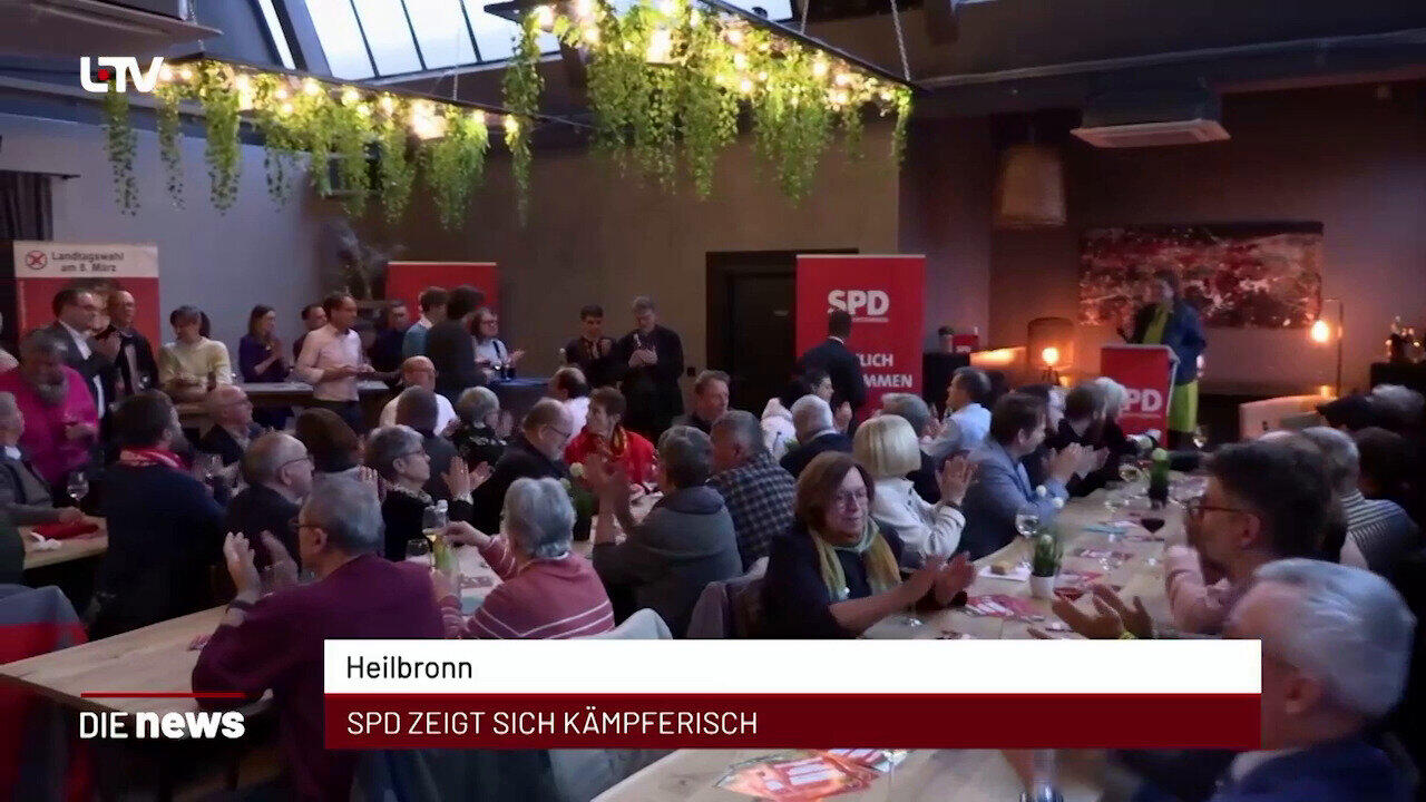 Newsblock: Heilbronn: SPD zeigt sich kämpferisch +++ Heilbronn-Franken: Verdi-Streik trifft Schüler und Pendler +++ Neck