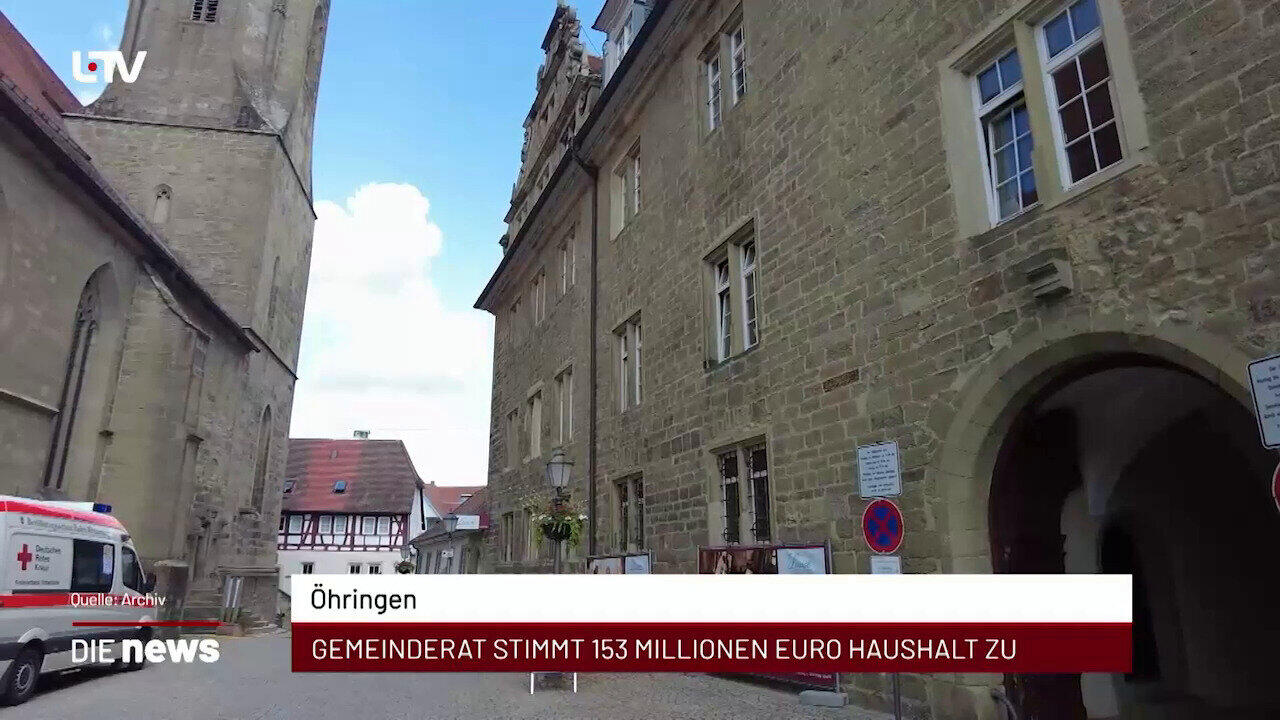 Newsblock: Öhringen: Gemeinderat stimmt 153 Millionen Euro Haushalt zu +++ Main-Tauber: Verkehrsgesellschaft wieder erre